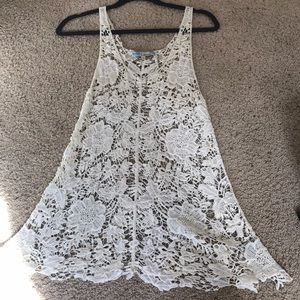 lacey tank top